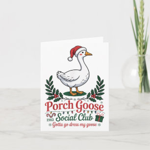 Tarjeta Club Social Porch Goose Tengo Que Vestir Mi Ch Goo