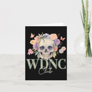 Tarjeta Club Wdnc No Nos Importa Estilo De Cráneo Floral R