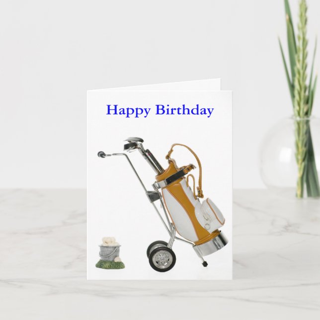 Tarjeta club y bolas, feliz cumpleaños (Anverso)