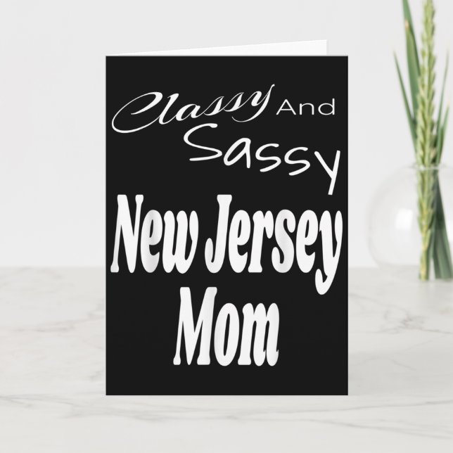 Tarjeta Cly And Sy New Jersey Mom Funny Humor Saying Quote (Anverso)