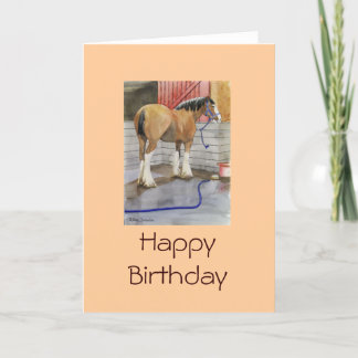 Tarjeta Clydes que va a conseguir un baño