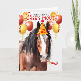 Tarjeta Clydesdale Draft Horse Funny Cumpleaños