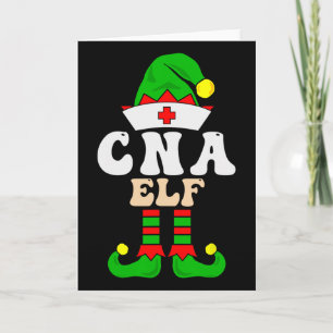 Tarjeta Cna Certificado Enfermería Istant Elfo Navidad Coi