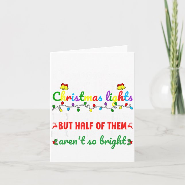 Tarjeta Co-workers Are Like Christmas Lights They Hang Tog (Anverso)