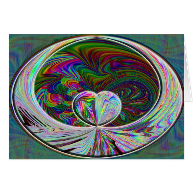 Tarjeta coa alas del corazón (Anverso (Horizontal))