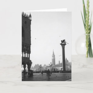 Tarjeta coa alas Italia del león de San Marco