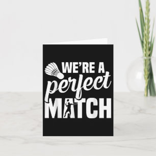 Tarjeta Coach Badminton Perfect Badminton Player
