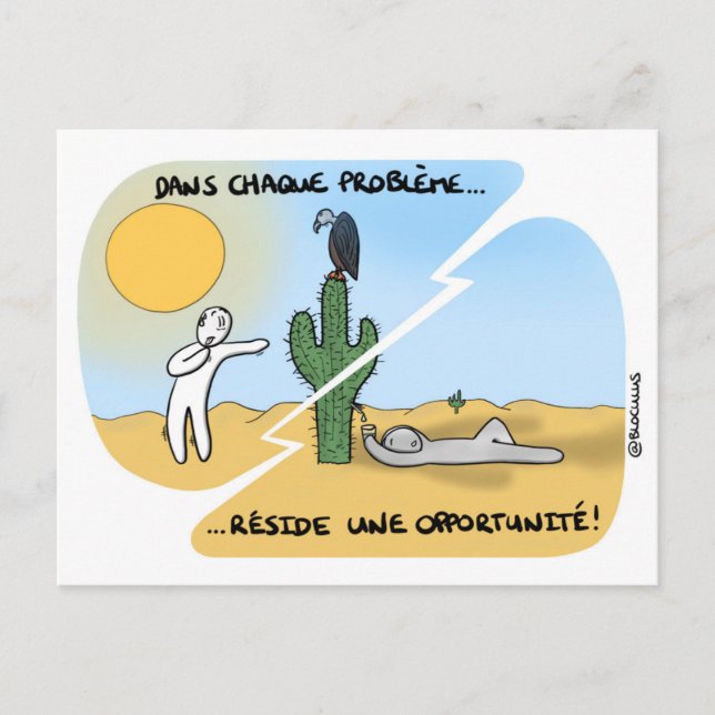 Tarjeta coaching “agradecen sus problemas " (Anverso)