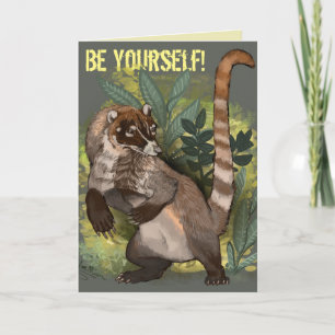 Tarjeta Coatamundi o White Nosed Coati
