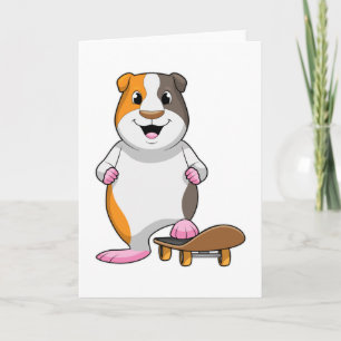 Tarjeta Cobaya como patinador con monopatín
