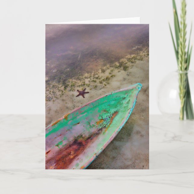 Tarjeta Cobertizo y estrellas de mar, de memoria (Anverso)