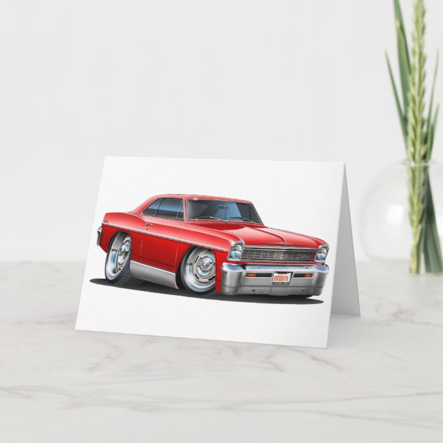 Tarjeta Coche 1966-67 del rojo de Nova (Anverso)