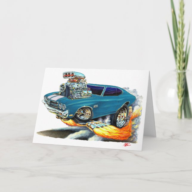 Tarjeta Coche 1970 del trullo de Chevelle (Anverso)