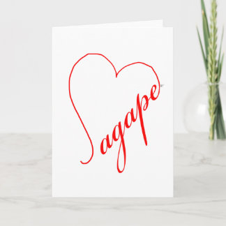 Tarjeta Coche Agape (rojo) Note