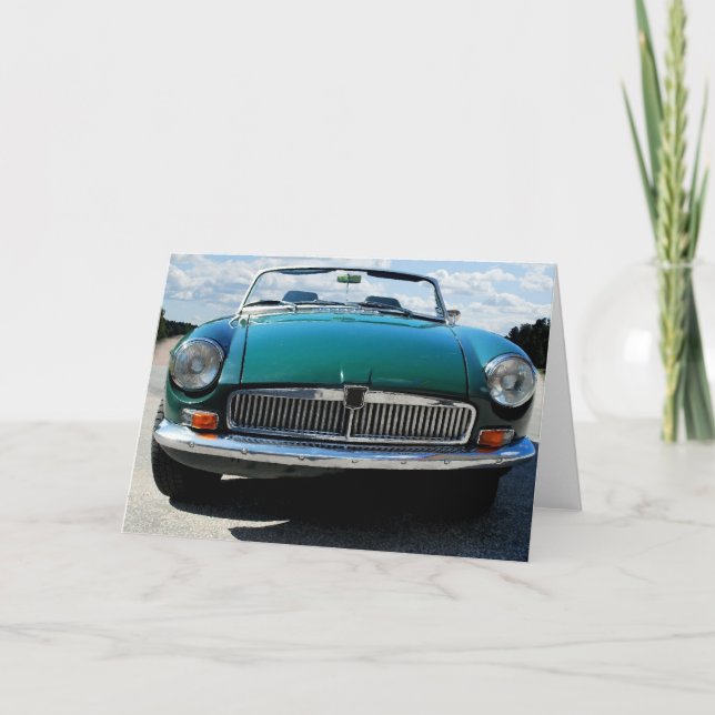 Tarjeta Coche antiguo inglés (Anverso)