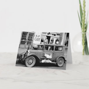 Tarjeta Coche antiguo, los años 30
