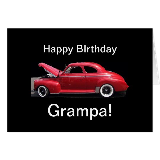 Tarjeta Coche de abuelo de la obra clásica del cumpleaños