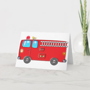 Tarjeta Coche de bomberos fabuloso