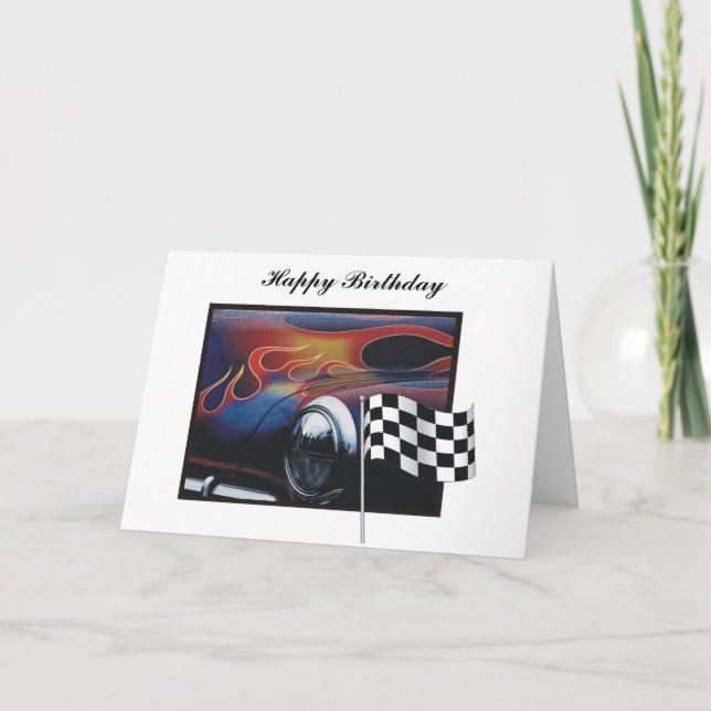 Tarjeta Coche de carreras (Anverso)