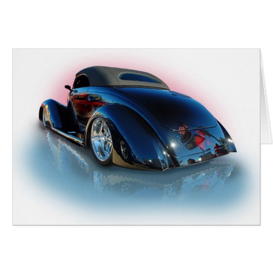 Tarjeta Coche de carreras liso