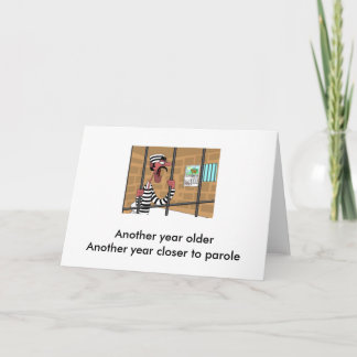 Tarjeta Coche de cumpleaños para prisionero