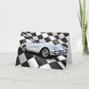 Tarjeta Coche de deportes americano