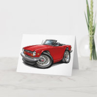 Coche del rojo de Triumph TR6