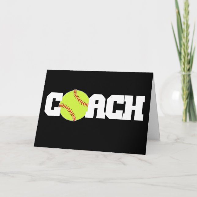 Tarjeta Coche del softball (Anverso)