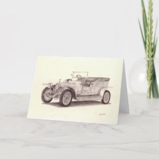 Tarjeta Coche del vintage: Fantasma de plata de Rolls