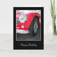 Coche deportivo rojo para cumpleaños