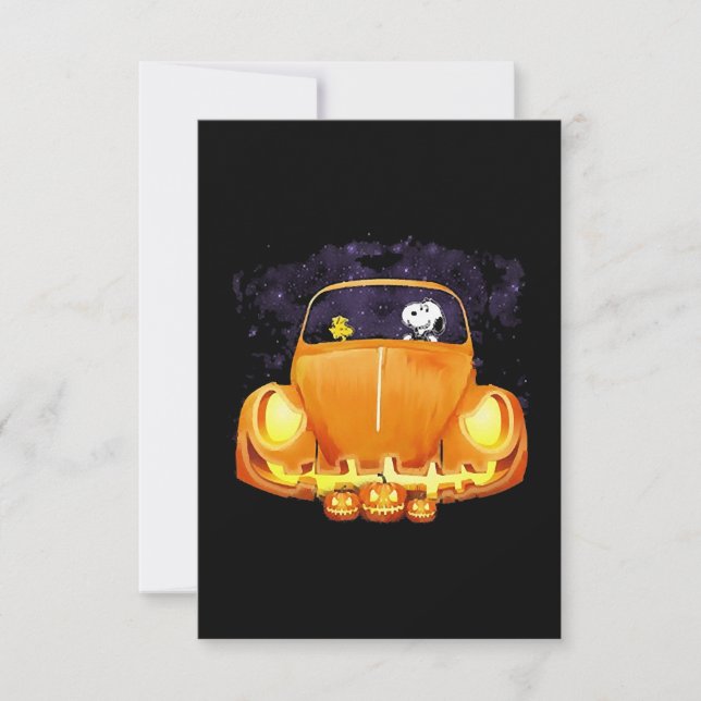 Tarjeta coche Halloween (Anverso)