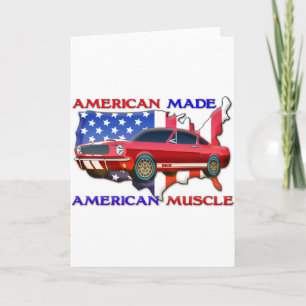 Tarjeta Coche muscular americano