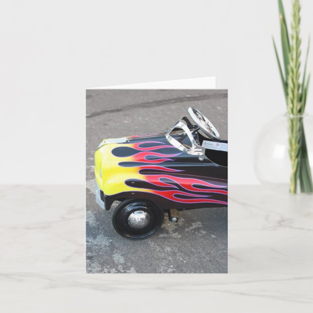 Tarjeta Coche Notecard del juguete (Anverso)
