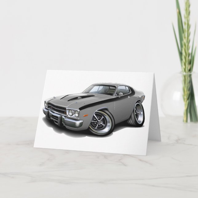 Tarjeta Coche Plata-Negro 1973-74 del Roadrunner (Anverso)