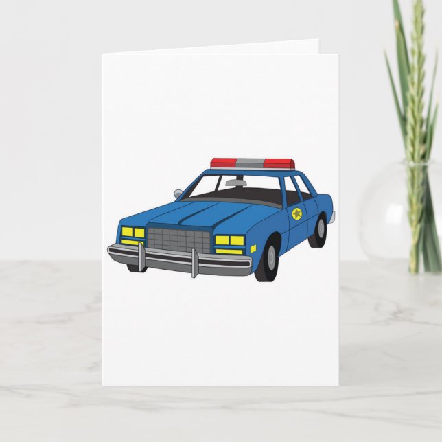 Tarjeta coche policía del graduado de la academia de la (Anverso)