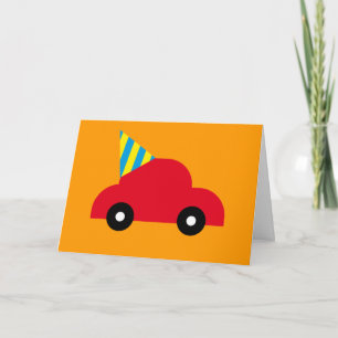 Tarjeta Coche rojo