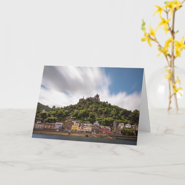 Tarjeta Cochem an der Mosel (flor amarilla)