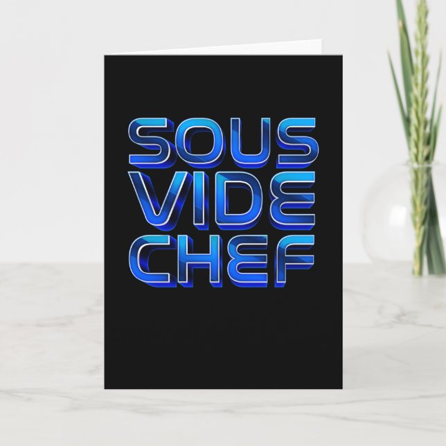 Tarjeta Cocina de cocina de Sous Vide Chef Cocina Cocina C (Anverso)