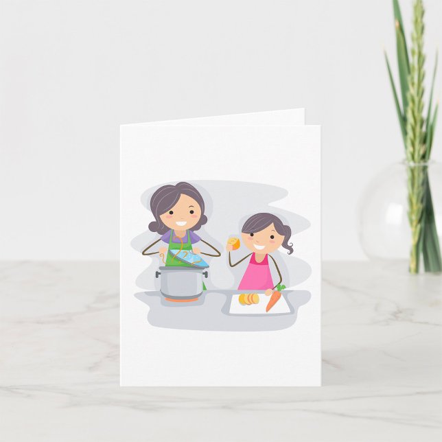 Tarjeta Cocina Materna E Hija (Subido por el creador)