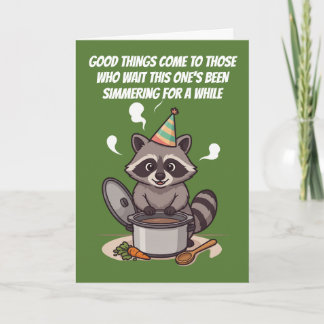 Tarjeta Cocinandose Para Un Cumpleaños Divertido