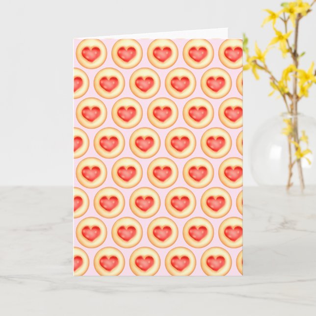 Tarjeta Cocinas clásicas de huella digital del corazón de  (flor amarilla)