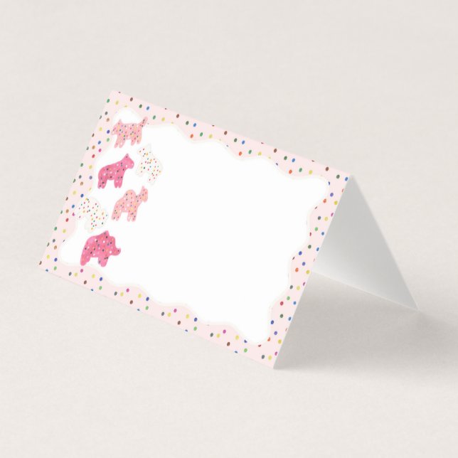 Tarjeta Cocinas de animales escarchados Colocar Decoración (Anverso)