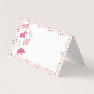 Tarjeta Cocinas de animales escarchados Colocar Decoración