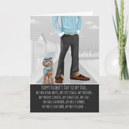 Tarjeta Cockapoo del Día del Padre Perro