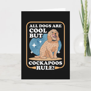 Tarjeta Cockapoos Propietario de perros de reglas Spoodle 