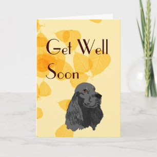 Tarjeta Cocker ~ Me encanta mi Cocinero negro