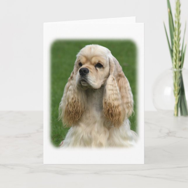 Tarjeta Cocker Spaniel americano 9Y244D-035_2 (Anverso)