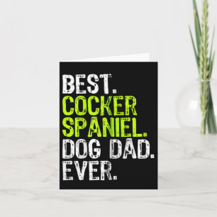 Tarjeta Cocker Spaniel Dog Dad Padres Day Perros Amantes Z