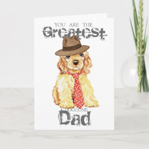 Tarjeta Cocker Spaniel Heart Dad