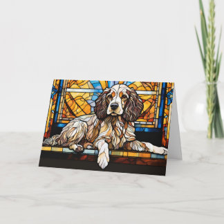 Tarjeta Cocker Spaniel Seted Glas